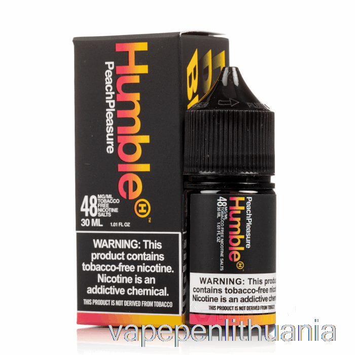 Persikų Malonumas - Kuklios Druskos - 30ml 48mg Vape Skystis